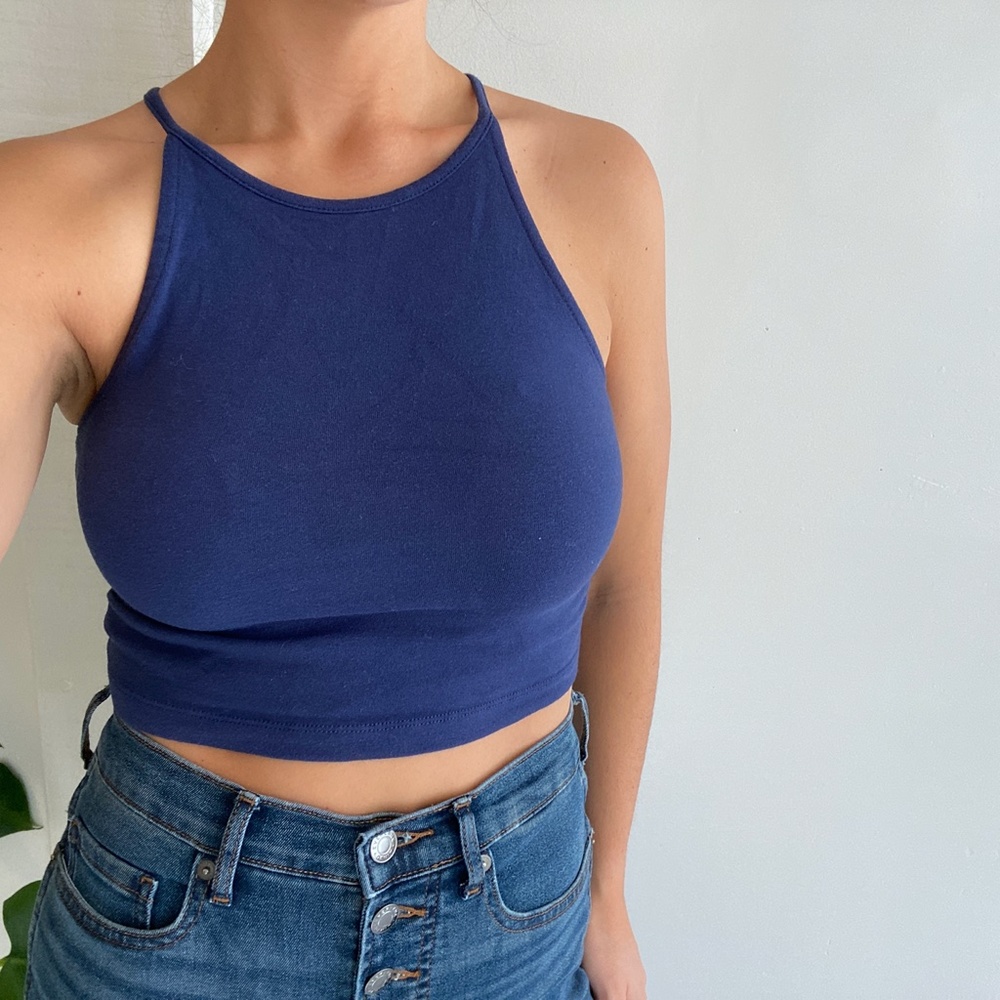 Roxy Navy Crop Top
